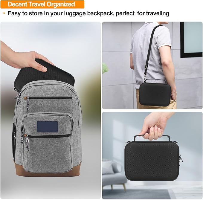 Elonbo Carrying Case for Sony ZV-1F / ZV-1 / ZV-1 II Digital Camera, Black | Sony ZV 1F Vlogging Camera Hard Travel Protective Bag, Vlogger Accessory Kit Tripod Microphone Grip Organizer Holder - Image 6