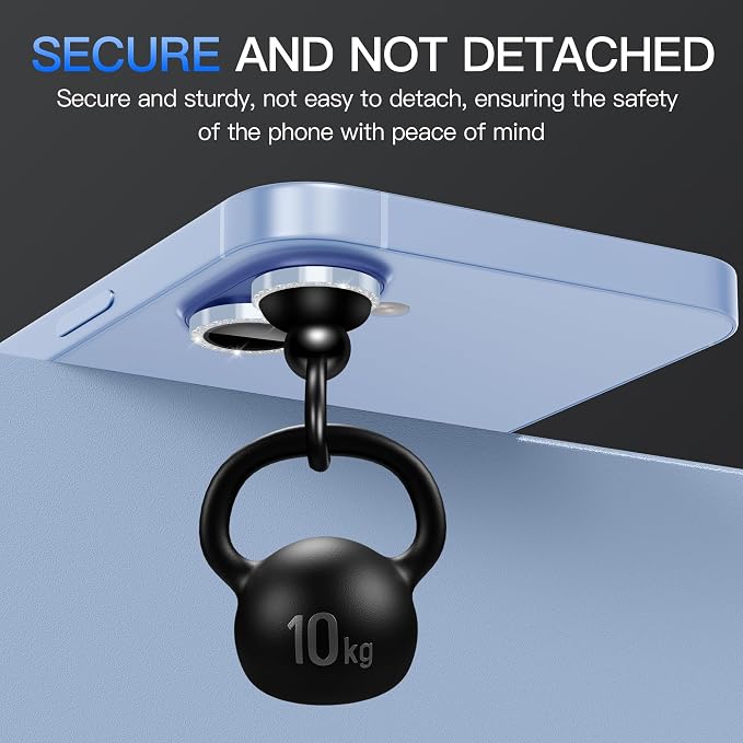 Suoman for iPhone 17 Camera Lens Protector, Glitter Diamond Individual Metal Tempered Glass Camera Lens Cover [Strong-Adhesion][Does not Affect Night Shots] -Blue - Image 5