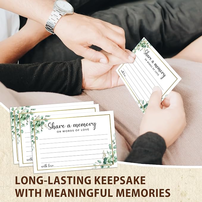 Share A Memory Cards for Celebration Of Life - Set of 50 Memorial Cards for Weddings, Anniversaries, Memorials, Funerals, Birthdays, Graduation, Retirement, Going Away -A06 - Image 6