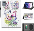 DETUOSI Universal 10.1 inch Tablet Case,Scratch Resistant | For ECOPAD ‎TH-KK12C,URAO X109,Aiprotablet C20e,Folio Leather Protective Cover,2-Angle Viewing Stand,3 Card Slots,Butterfly by DETUOSI