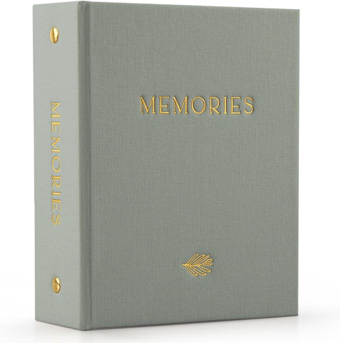 Beautiful Linen Photo Album For 4x6 Photos - Holds Up To 100 Pictures | Safely Stores Unique Memories - The Perfect Large Book for All Pictures of Treasured Family, Baby or Wedding Moments by ZICOTO