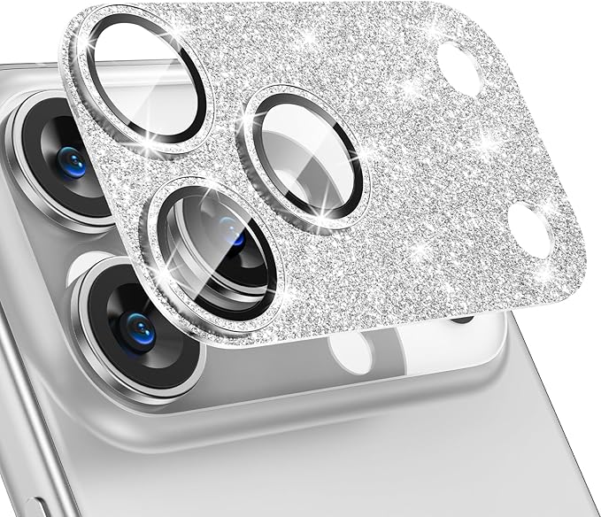 Tensea for iPhone 17 Pro Camera Lens Protector Bling | Metal Aluminum Alloy Tempered Glass Cover Camera Screen Protector Accessories, Case Friendly by Tensea