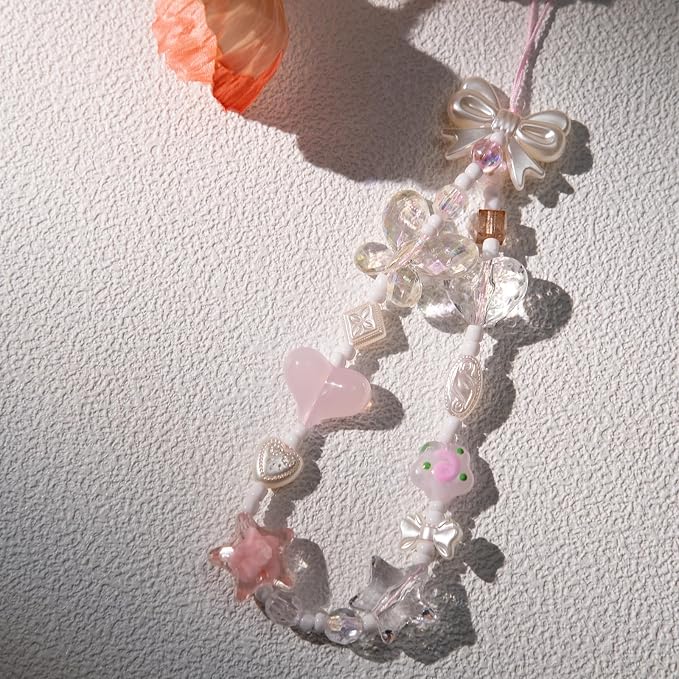 Beaded Camera Wrist Strap Cute Digital Camera Charm Strap, Phone Charm Wristlet Strap for Camera Accessories - Image 2