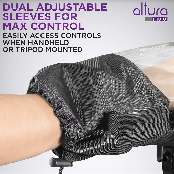 Altura Photo Camera Rain Cover, Waterproof Lens Jacket for Canon Sony Nikon | Professional Grade DSLR Weather Gear with Hand Sleeves for R6 Mark II & More - Image 5