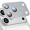 Uyiton for iPhone 17 Pro Camera Lens Protector - Metal Camera Protector | Not Easy to Break, Strong Adsorption, Case-Friendly, Metal 9H Sapphire Glass Rear Camera Screen Cover, Glitter Silver by Uyiton