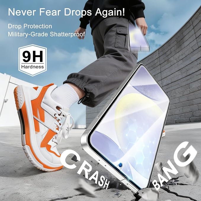 3 Pack for Samsung Galaxy S24 Screen Protector, 9H Tempered Glass Full Coverage, Case Friendly, HD Clear, Anti-Scratch, Fingerprint Compatible, Bubble-Free for S24 5G 6.2” - Image 2
