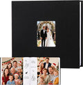 Aevdor 8x10 Photo Album, 100 Pockets, Linen Cover, Writing Space, Black | Fits 8x10 Photos, Graphic Designs, Watercolors and Drawings, Doubles as an Art Portfolio by Aevdor