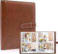 Photo Albums 4x6 Pictures – 152 Pockets Vegan Leather Cover Memory Album Book, Suitable for Family Wedding Boys Girls and Babies Storage (Brown) by Tugle