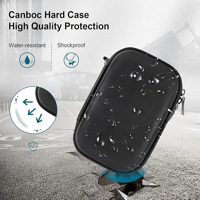 Canboc Carrying Case for HP Sprocket Portable 2x3 Instant Photo Printer | For Kodak Step Wireless Mobile Photo Printer, Mesh Bag fits Photo Paper Cable, Black - Image 4