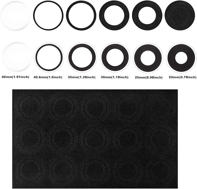 SPLF 100pcs Clear Plastic Coin Capsules, Coin Holder for Collector | Coin Collection Case with Gasket (20/25/30/35/40.6/46mm) for Silver Eagle Liberty Coin & JFK Half Dollar & Bitcoin More - Image 6