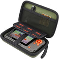 Flaxune Hard Travel Case for Wildgame Innovations Trail Pad VU60 SD Monitor | Shockproof, With Handle, Hard Shell Exterior, Storage Compartment, Portable Carrying Box, Dark Green Case by Flaxune