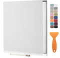 Large Photo Album Self Adhesive Scrapbook Album for 4×6 8×10 Pictures DIY Magnetic Linen Cover Album 40 Pages for Family Wedding Gifts with Metal Pen and Plastic Board by HenPisen