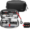 tomtoc Electronic Organizer Accessory Pouch for MacBook Charger, Cables, Power Bank, Hard Drive, Cords, Water-resistant Storage Bag with Removable Card Slots for USB Adapter, Memory Card, Black by tomtoc