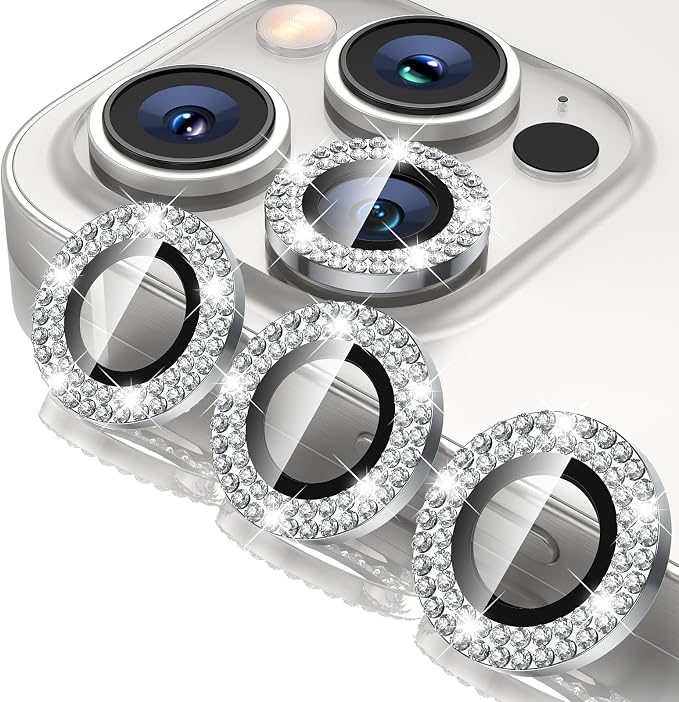 Tensea Camera Lens Protector Compatible for iPhone 17 Pro Max/17 Pro/15 Pro Max/15 Pro/16 Pro Max/16 Pro/14 Pro Max/14 Pro, Metal Tempered Glass Cover Camera Screen Protector Accessories,Case Friendly by Tensea