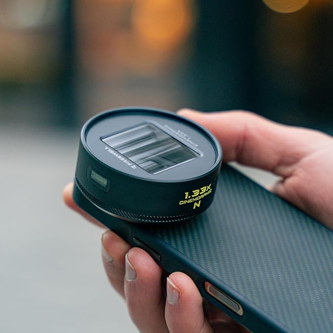 Freewell Neutral Streak 1.33x Anamorphic Lens with 17mm Mount Phone Case | Cinematic Wide-Screen Lens with Natural Light Streak Effect, Perfect for Night Cityscapes, Filmmaking - Image 9