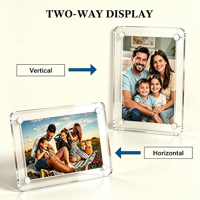 Strong-Magnetic Car Picture Holder: One Adsorption - a Worry-Free Trip | Solve Repeated Adjustments While Driving - Personalized Decoration Car Picture Frame - Perfect Gift for Family and Friends - Image 3
