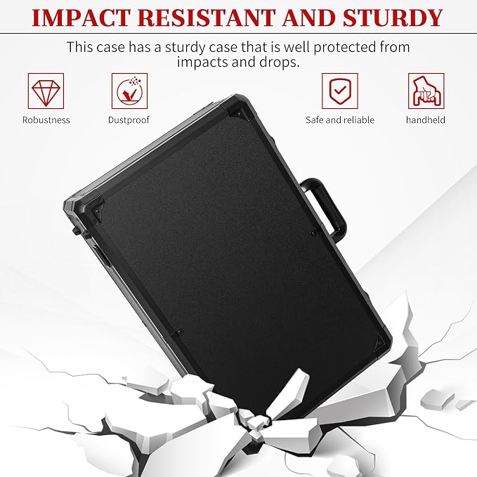 Protective Hard Case 22 X 14 X 8-Inch Shockproof Water-resistant with Customized DIY Foam Insert fit for Camera, Laptops, etc - Image 5