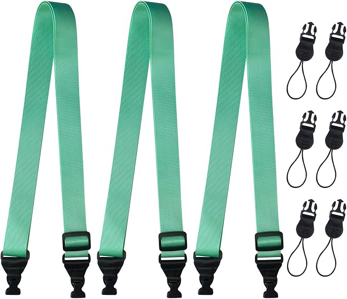 3 Pack Adjustable Shoulder Strap:Comfortable for iPad Strap Nylon Neck Lanyard for iPad/Samsung Tablet Case,Camera Binocular Crossbody Laptop Luggage Bag(Mint Green) | for iPad/Samsung Tablet Case,Camera Binocular Crossbody Laptop Luggage Bag by Gowjaw