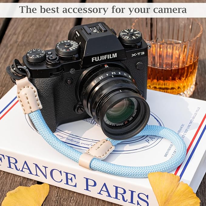 VOVMOEYA Rope Camera Wrist Strap for Sony Fujifilm Nikon Canon DSLR - Hand Strap - Blue - Image 4