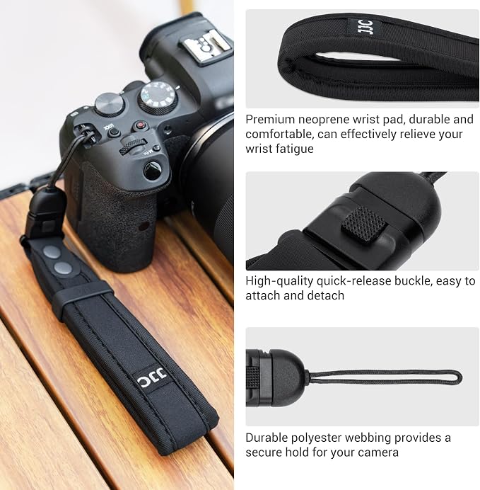JJC Camera Hand Wrist Strap for Sony ZV-1 ZV-1F ZV-E1 RX100 VII, Ricoh GRIV | Soft Strap for Sony ZV1 ZV1F ZVE1 Ricoh GR IV GR III GR4 GR3 Canon PowerShot V1 SX740 HS & More Mirrorless Digital Cameras - Image 3