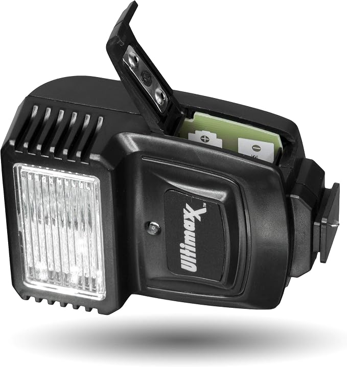 Ultimaxx Digital Slave Flash with Bracket for Canon, Nikon, Sony,Panasonic, Samsung, Fujifilm, Olympus, Pentax, and Other DSLR Cameras, Includes Metal Hot Shoe Flash Bracket - Image 6