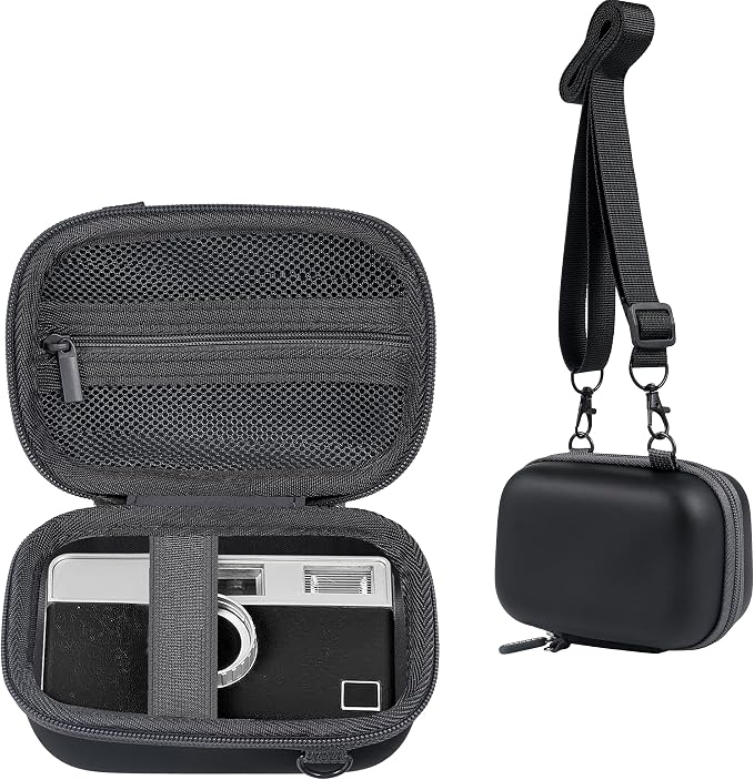 Leayjeen Hard EVA Case for KODAK EKTAR H35 H35N Film Camera - Black | Compatible with KODAK Ultra F9/M35/M38/RETO/Paper Shoot 35mm Camera, EVA Hard Shell, Fits Film Rolls (Case Only) by Leayjeen