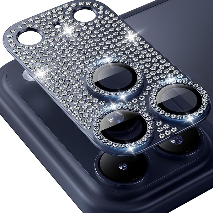 Hoerrye for iPhone 17 Pro Max Camera Lens Protector - Bling Diamond | Military Grade Protection, Keep Lens Original Design, 9H Tempered Glass Camera Cover Screen Protector by Hoerrye
