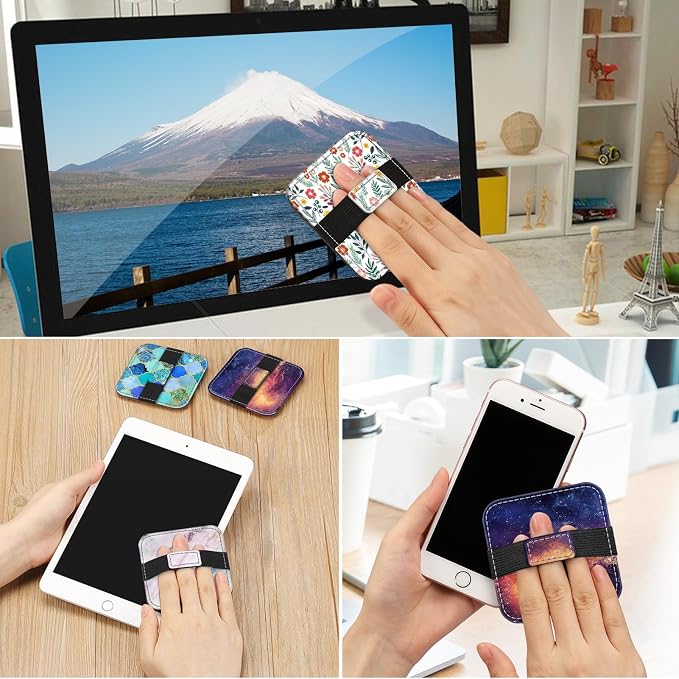 Fintie Screen Cleaning Pad, [4 Pack] Soft Cloth Car Phone Screen Cleaner | Microfiber Wipe Cleaning with Elastic Strap for iPad, iPhone, MacBook, Tablets, Laptop, Monitor (Galaxy) - Image 5