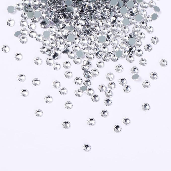 Jollin Hotfix Rhinestones Flatback Crystal Gems 12mm SS60, Crystal | 144pcs Hot Fix Crystals Glass Rhinestones for Bedazzling, Crafting, Clothes, Shoes & Accessories DIY Decoration - Image 2
