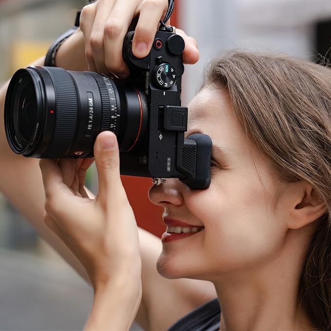 Upgraded A7C II A7CR Eyecup Eye Cup with Hot Shoe Cover, Soft Silicon Extended Viewfinder Eyepiece for Sony Alpha 7CII 7C R 7C II (Not Fits A7C) with Built-in Cold Shoe Mount for LED lights Microphone - Image 9