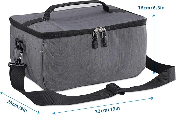 Koolertron Dslr Camera Insert Bag Purse Universal Liner Lens Pouch Partition Protective Cover Waterproof Sleeve for Cannon/Nikon/Sony (Grey) - Image 6