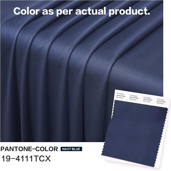 10x12 ft Navy Blue Backdrop Curtains for Weddings, Birthdays and Photos - Image 4