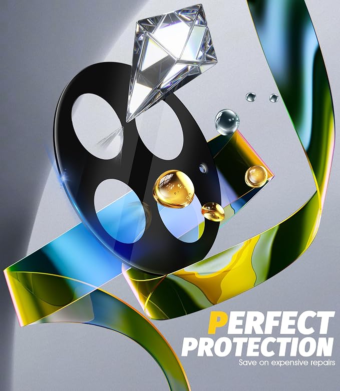 Orzero (3 Pack) Camera Lens Protector Compatible for OnePlus 13, Protector de Cámera Tempered Glass 9H Precise Camera Cutouts High Definition Anti-Scratch Does Not Affect Night Shots and Flash - Image 3