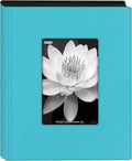 Pioneer Photo Albums - KZ-46/AQ KZ-46 Aqua Blue Mini Frame Cover Photo Album, 4" x 6" by PioneerPhotoAlbums