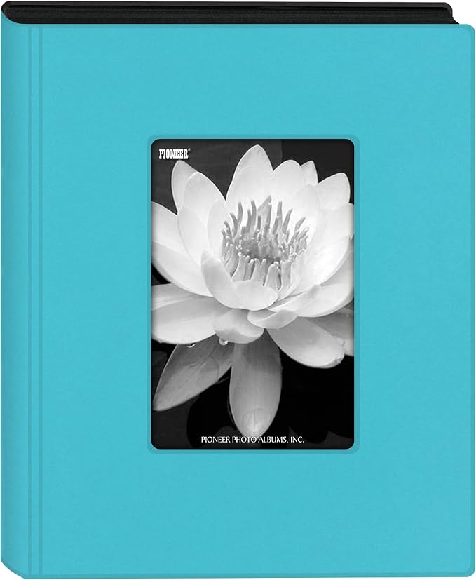 Pioneer Photo Albums - KZ-46/AQ KZ-46 Aqua Blue Mini Frame Cover Photo Album, 4" x 6" by PioneerPhotoAlbums