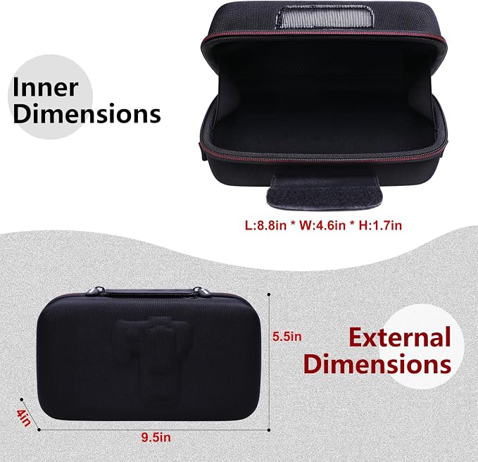 Case for Canon EOS Rebel T7/R50/R100 DSLR SLR Camera and 18-55mm Len Black | Hard Carrying Travel Case for Canon EOS Rebel T7/R50/R100/R50 V/T6/R8/R10/RP/SL3/R5/T100 DSLR SLR Camera and 18-55mm Len - Image 3
