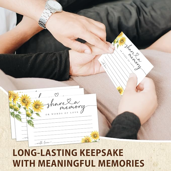 Share A Memory Cards for Celebration Of Life - Set of 50 Memorial Cards for Weddings, Anniversaries, Memorials, Funerals, Birthdays, Graduation, Retirement, Going Away -A04 - Image 6