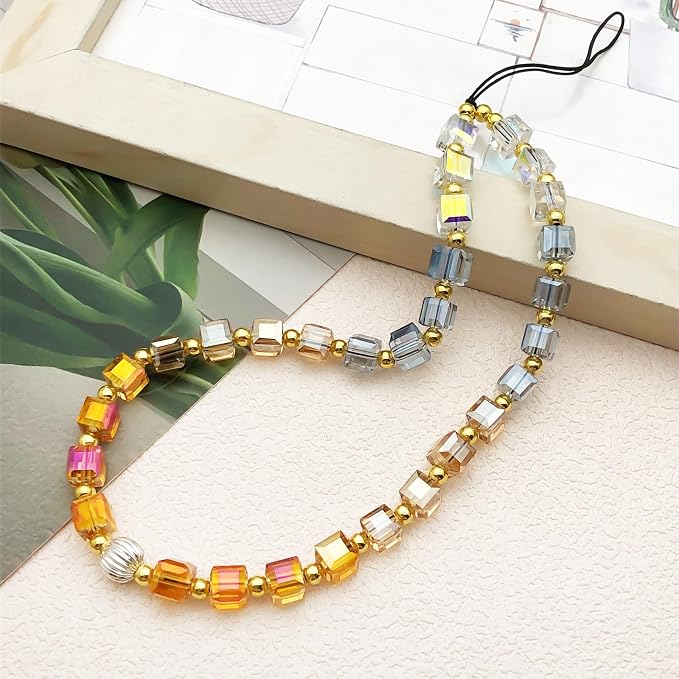Beaded Camera Wrist Strap Cute Digital Camera Charm Lanyard Phone Chain Keychain Beaded Phone Lanyard Bag Charm - Image 3