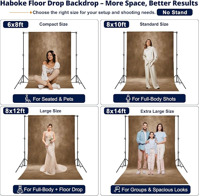 Abstract Photography Backdrop for Photoshoot 8x12ft,Dark Brown,No Stand | Professional,Polyester Fabric,Roller Pocket on Top,Vintage Portrait Photo Props Booth Background,Photoshoot Studio - Image 2