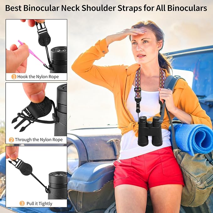 FIEIL Geometric Rhombus Shoulder Strap, Adjustable Camera Strap with 2 Sets of Quick-Release Buckles, Comfortable Neck Strap for iPad, Tablet, Camera, Laptop, Binocular, Luggage Bag - Image 3