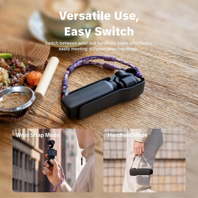 PGYTECH Camera Wrist Strap for DJI Osmo Pocket 3 4/Xtra Muse/Luna Ultra | Quick-Release Buckle, Hand Wrist Strap Lanyard for Photography/Travel/Vlogging/Daily Use - Image 2