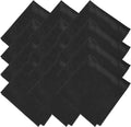 uxcell 12 Pcs Microfiber Cleaning Cloth for Glasses, 8 x 8 Inch Eyeglass Cleaning Cloth, Glasses Cleaner Wipes for Electronics Lenses Screens Cameras Cell Phones, Black by uxcell