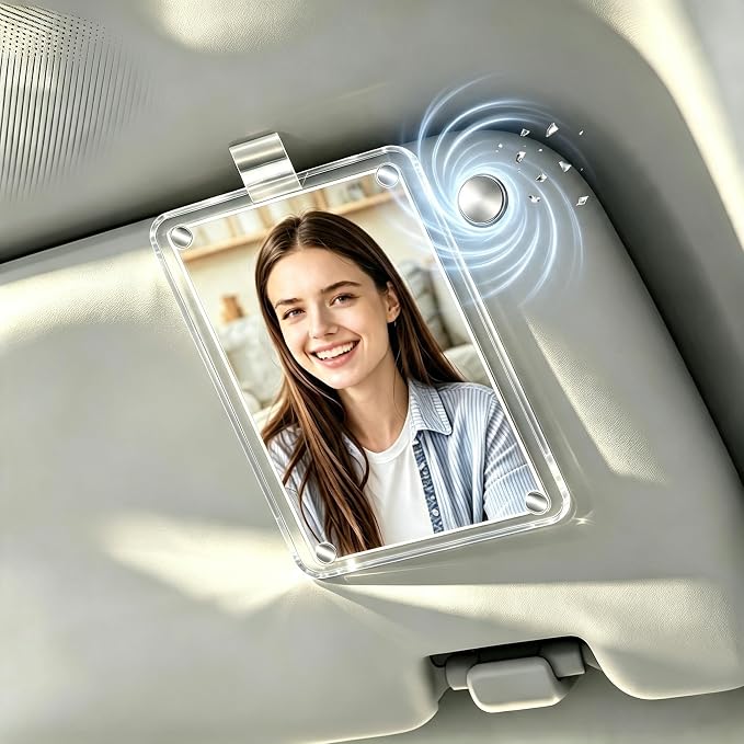 Strong-Magnetic Car Picture Holder: One Adsorption - a Worry-Free Trip | Solve Repeated Adjustments While Driving - Personalized Decoration Car Picture Frame - Perfect Gift for Family and Friends by KSXLIUC