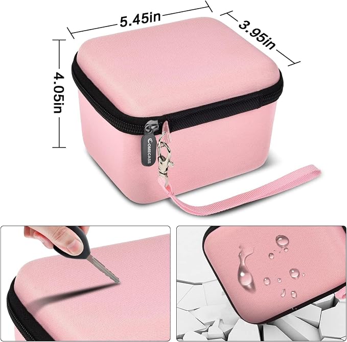 Comecase Vlogging Camera Case for Duluvulu/for VJIANGER 4K Digital Cameras | Mesh Pocket for Charging Cables and Batteries, Travel Storage for Vloggers, Parties and Camping (Pink) - Case Only - Image 5