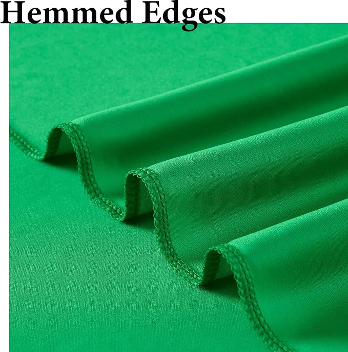 20ftx10ft Wrinkle Free Green Backdrop Curtains for Parties, Silky Polyester Photo Backdrop Drapes 4 Panels 5x10ft Back Drop Cloth for Wedding Birthday Baby Shower Photography Background - Image 4
