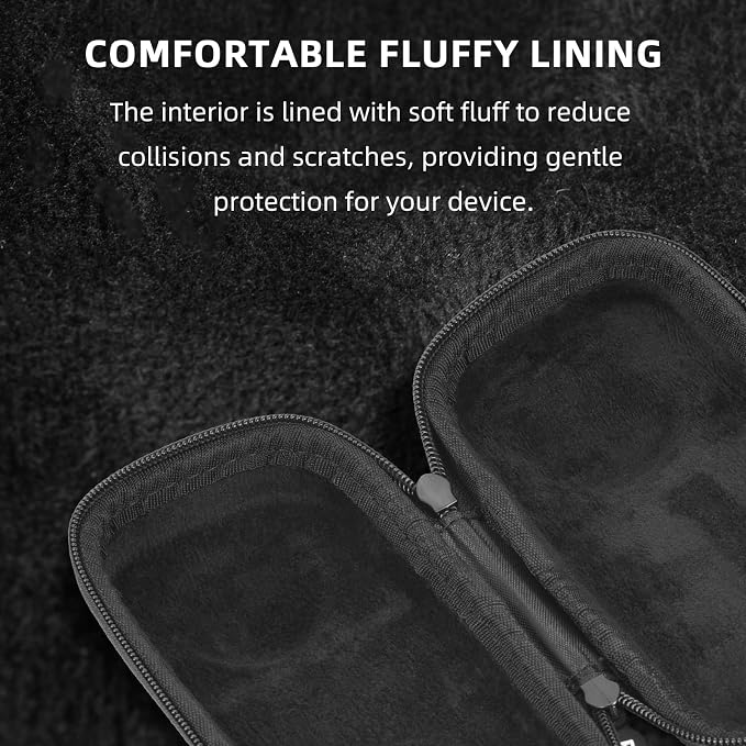 BRDRC Portable Small Case for Insta360 X5 X4 (for Cage and Lens Cap), Carrying Storage Bag Protective Cover Hard Shell Travel Protector with Wrist Strap Carabiner for Insta 360 X5 X4 Accessories - Image 9