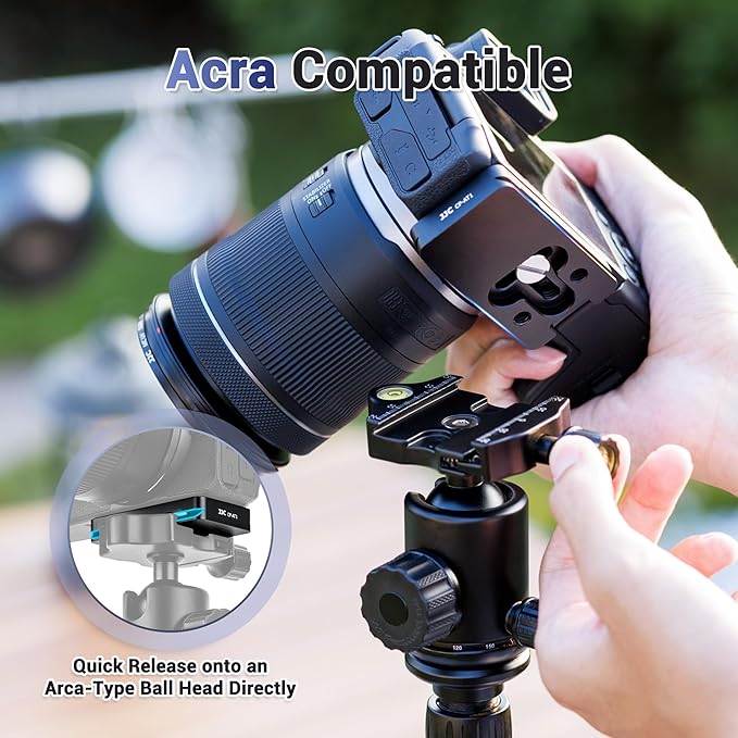 Quick Release Plate for AirTag for Canon Sony Nikon Fujifilm & More Camera | Metal,w 1/4"-20 Screw & Arca-Type Design,for AirTag Hidden-in Camera Mount Baseplate,for Canon Sony Nikon Fuji Camera Tripod - Image 6