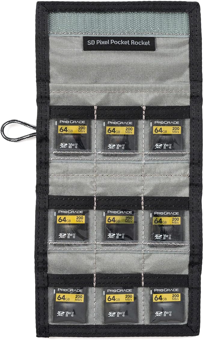 Think Tank SD Pixel Pocket Rocket V2 Folding Wallet for 9 SD or CF Express Type A Memory Cards (Black Slate) - Image 3