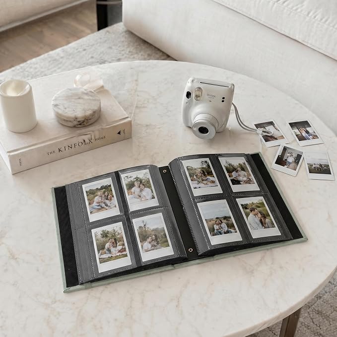 Beautiful Polaroid Photo Album for 2x3" Photos - Holds 240 Pictures | Safely Stores 240 Pictures of Unique Memories - The Perfect Instax Mini Compatible Book for Trading Collection Cards - Image 2