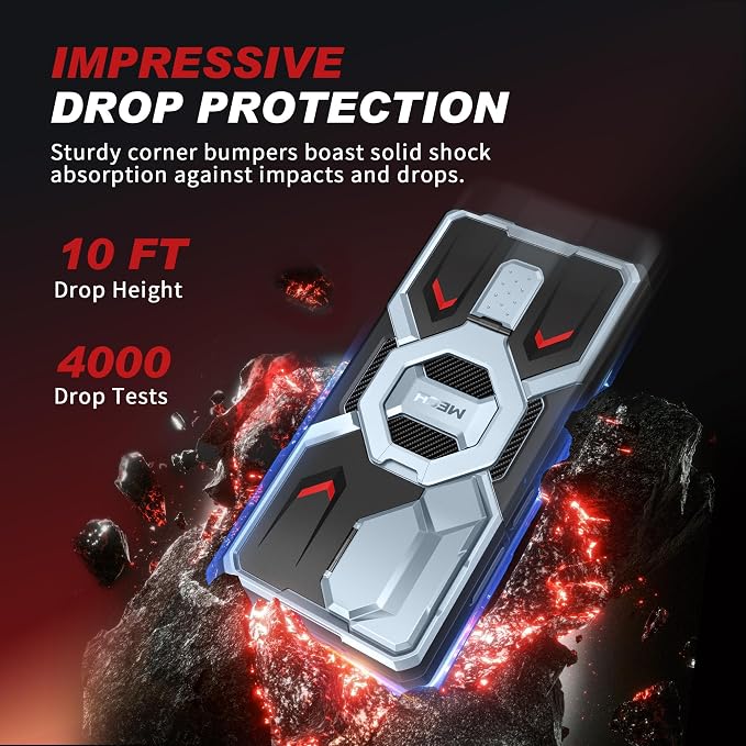 TONGATE Magnetic Stand for Samsung Galaxy S26 Ultra Case, Compatible with Magsafe, [Camera Cover & 2 Front Frames][Military Drop Protection]S26 Ultra Case Built-in Screen Protector & Belt Clip,SkyBlue - Image 7